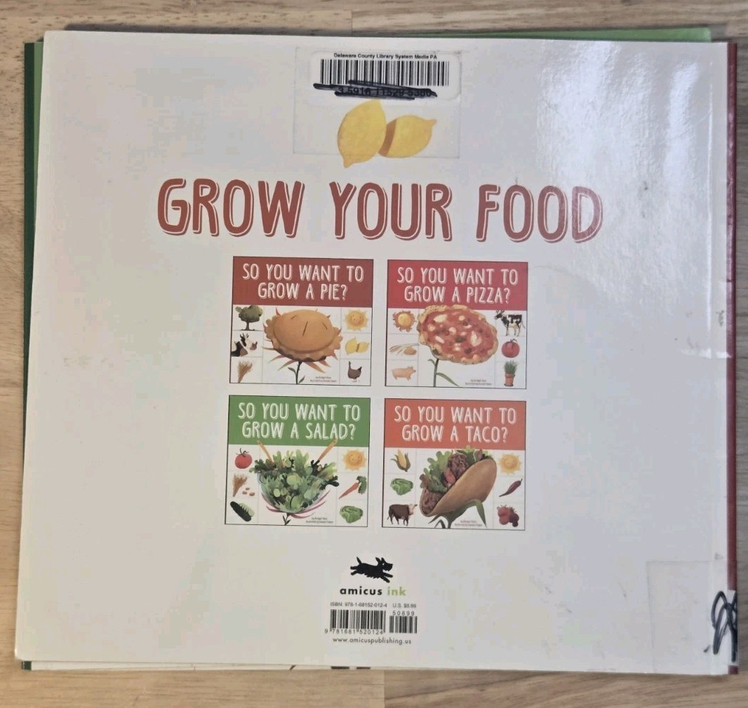 Kids “Grow Your Food” Book Lot – Taco & Salad by Bridget Heos – STEM…