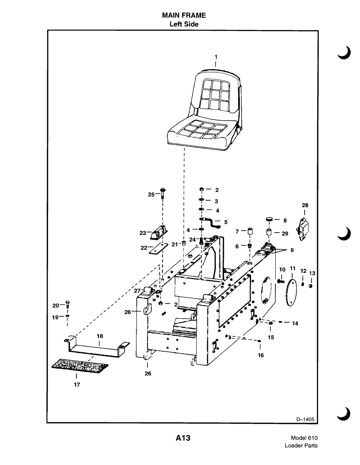 BOBCAT 610 Parts Manual 1999 – STEEL WIRE BOUND – PROTECTIVE COVERS