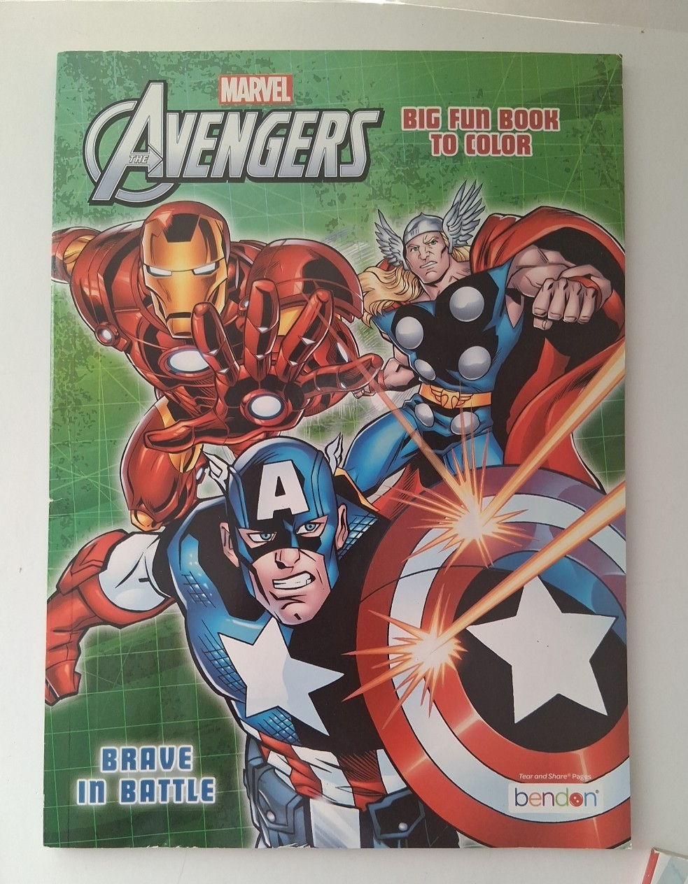 Lot of 3 Marvel Avengers & Superhero Coloring Books Bendon unused I has name
