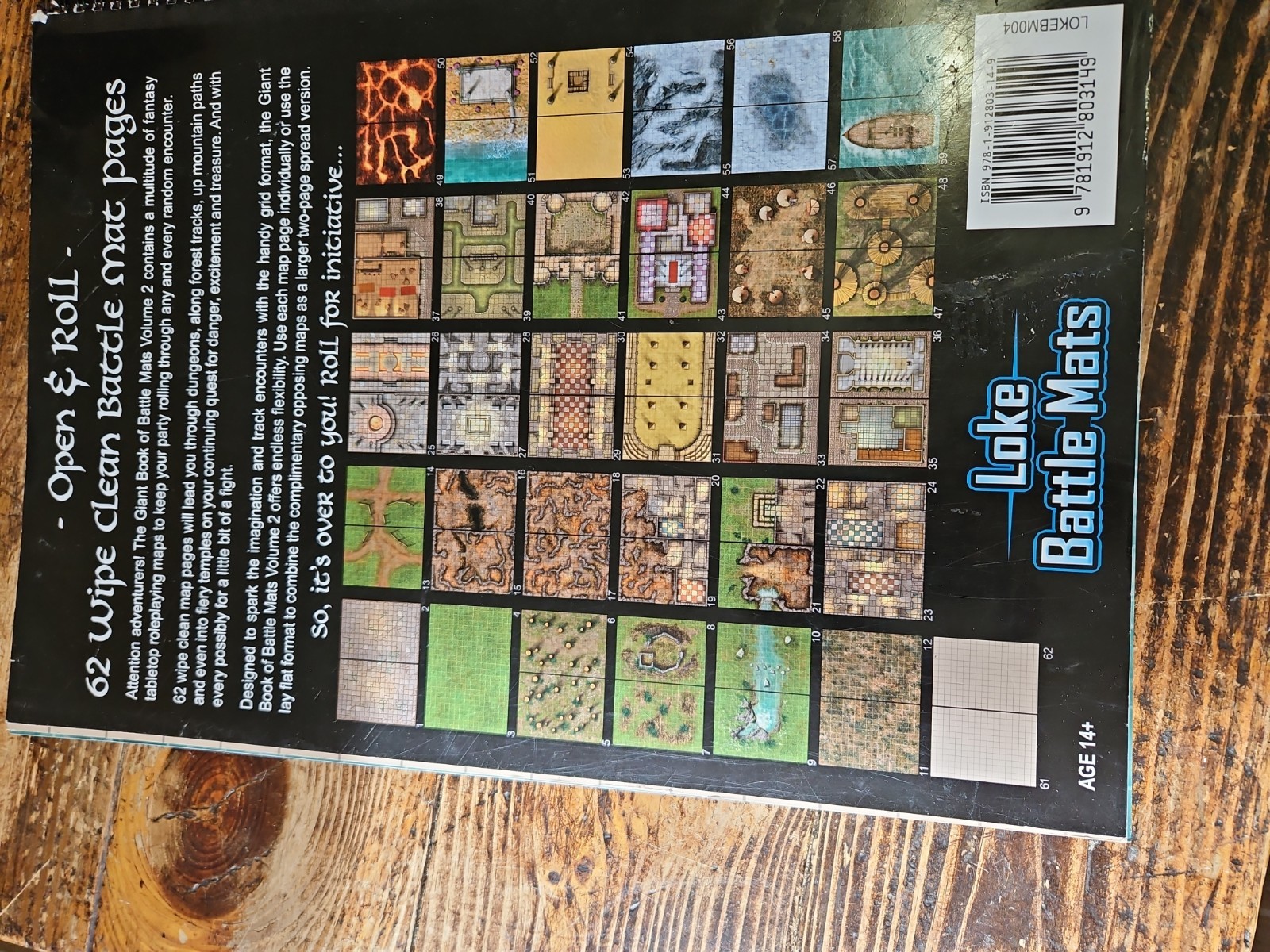 GIANT Book of Battle Mats Volume II 2 | Loke Battle Maps | 62 pages