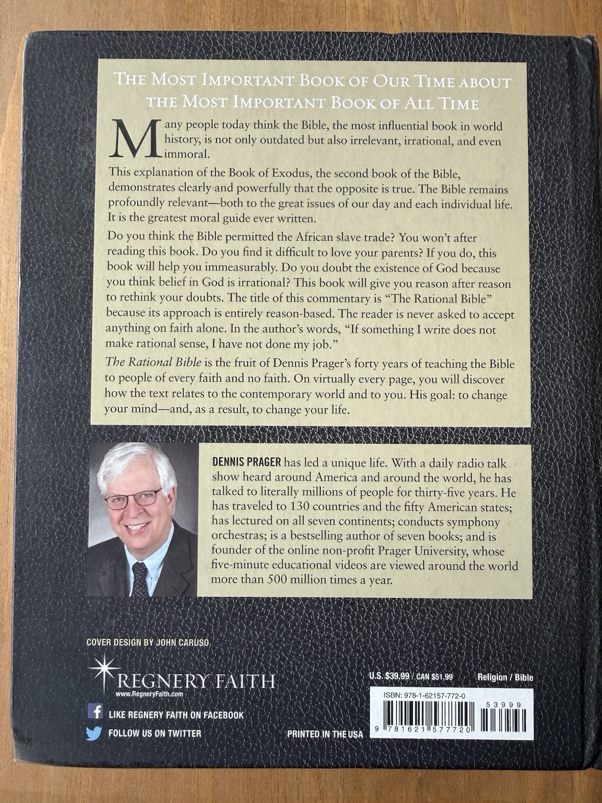 The Rational Bible: Exodus by Dennis Prager (Hardcover, 2018)