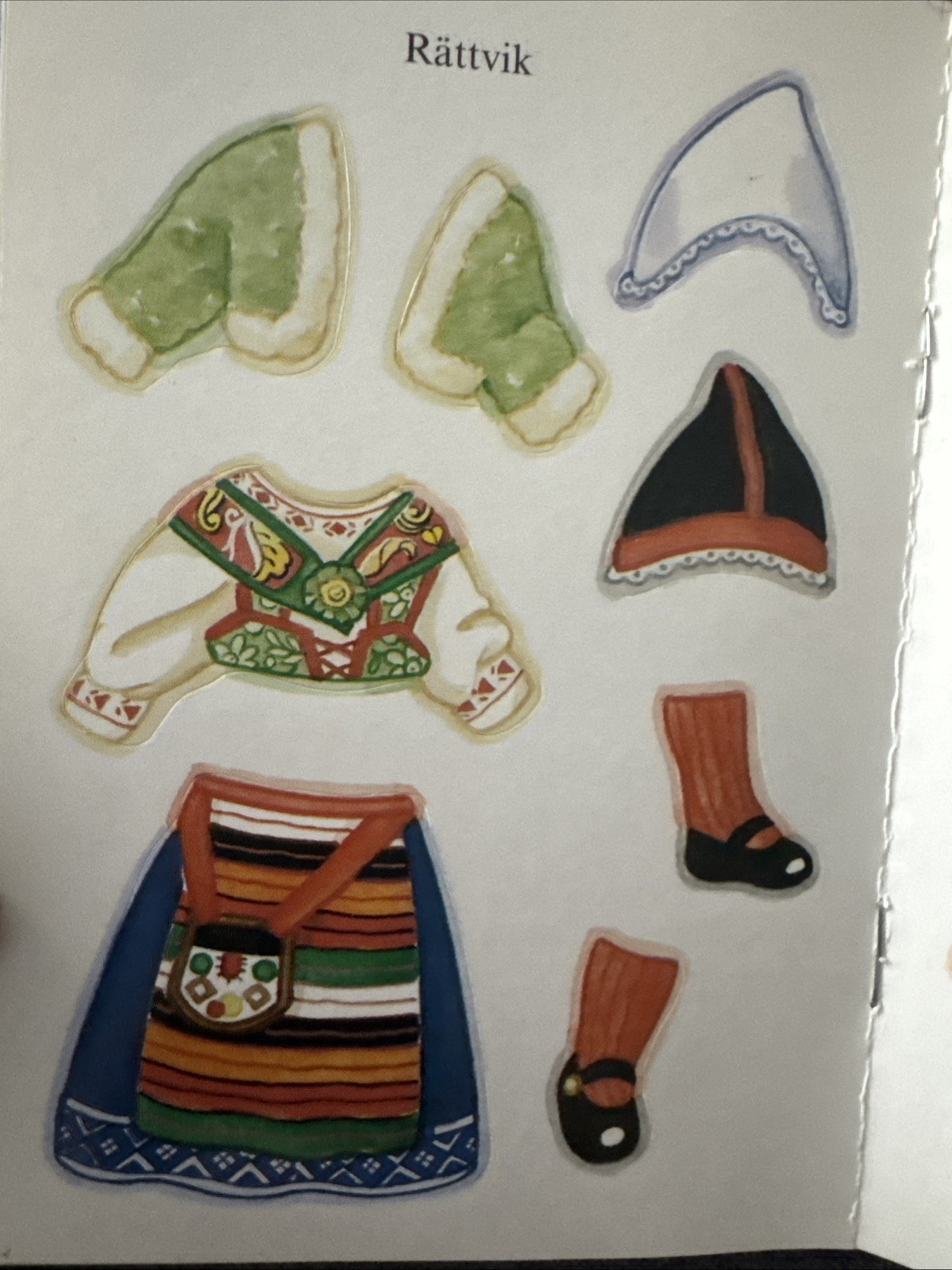 Christina From Sweden – Sticker Paper Doll- Dover Little Activity Books New RARE