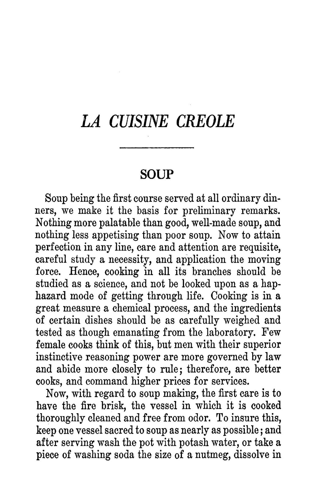 1885 LA Cuisine Creole Vintage Cook Book 271 Pages