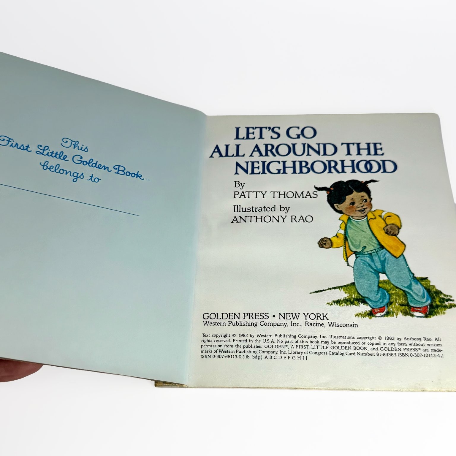 Let’s Go All Around the Neighborhood Patty Thomas 1982 First Little Golden Book