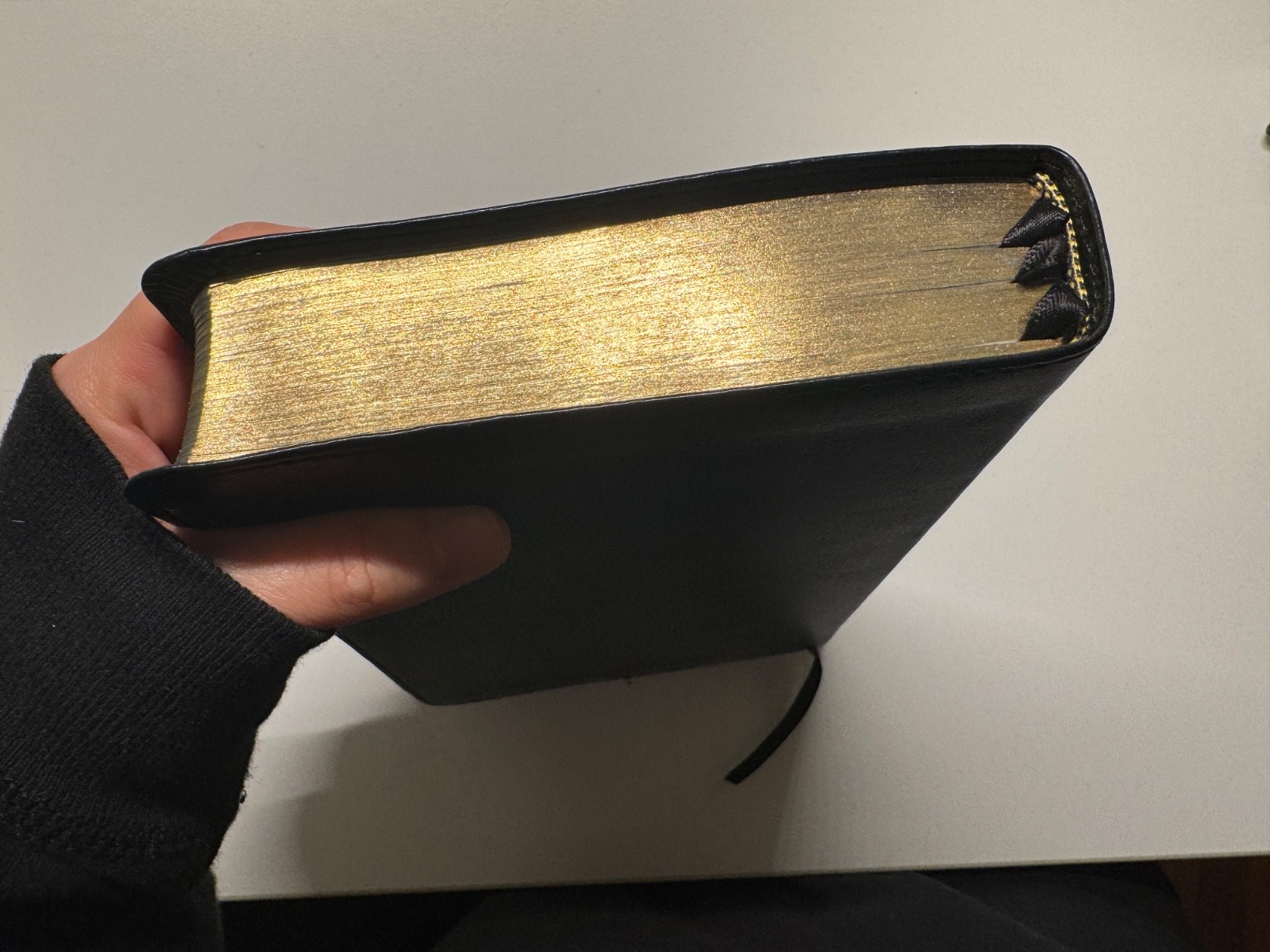 ESV Single Column Personal Reference Bible- Extra Ribbons Blue Gold Gilded