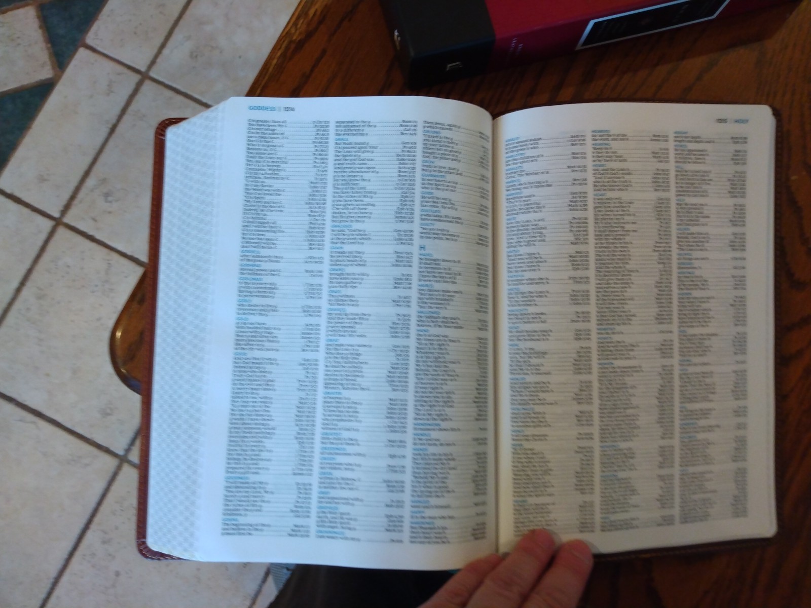 NKJV LARGE PRINT Thinline Reference Bible ~Retail $59.99~ Brown LeatherSoft