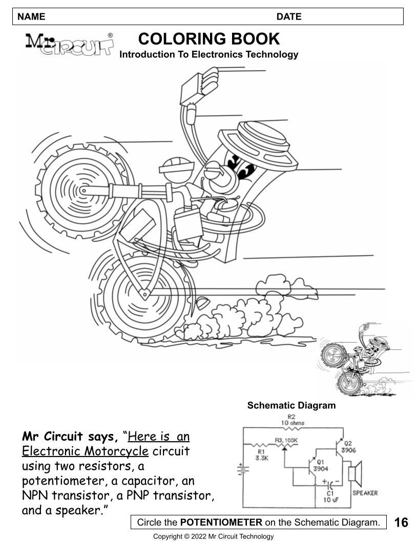 P#01 Teach STEM Technology Electronics – Grades 2, 3, 4 Elem School – Mr Circuit