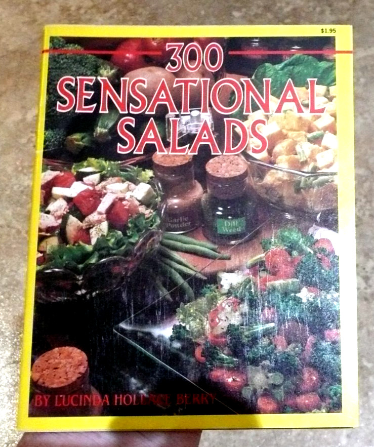 300 SENSATIONAL SALADS by Lucinda Hollace Berry 1982 Vintage recipe booklet VGC