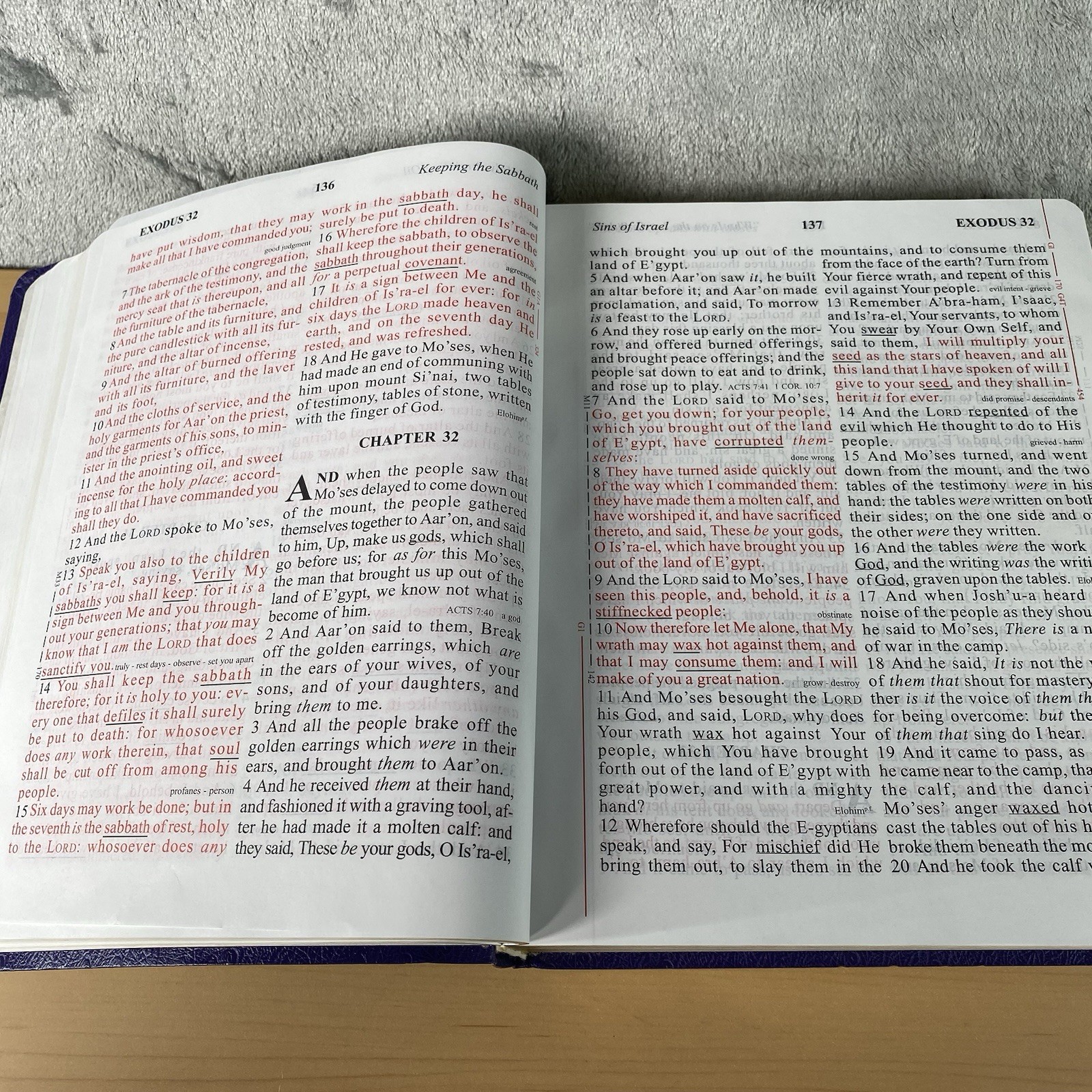 Word of God King James Bible Easy Reading Margin Edition Large Print Red Letter