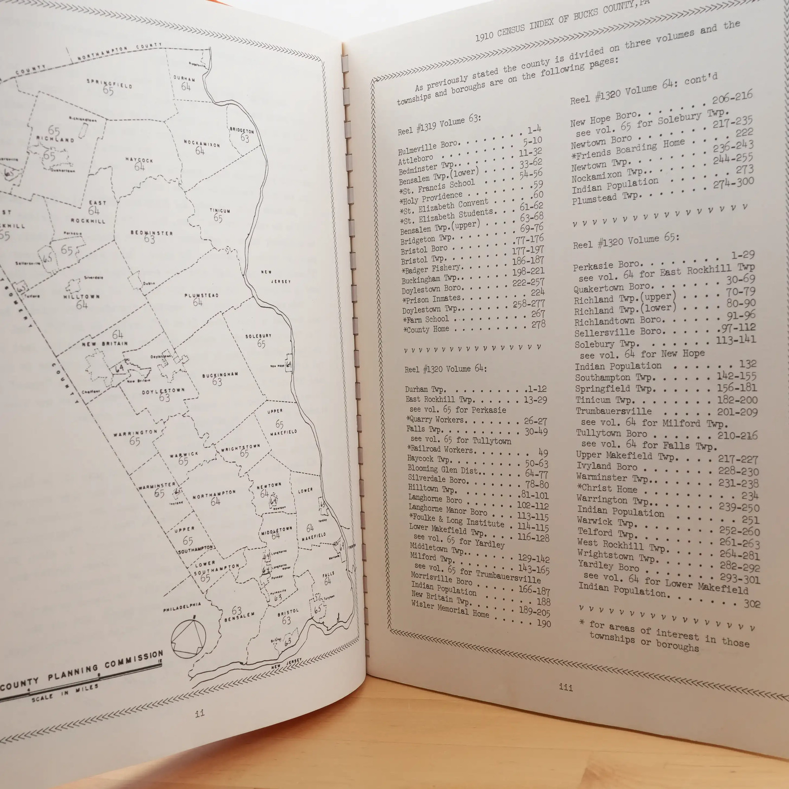 SIGNED 1910 census index of Bucks County, Pa by Janet R Brittingham (1984)