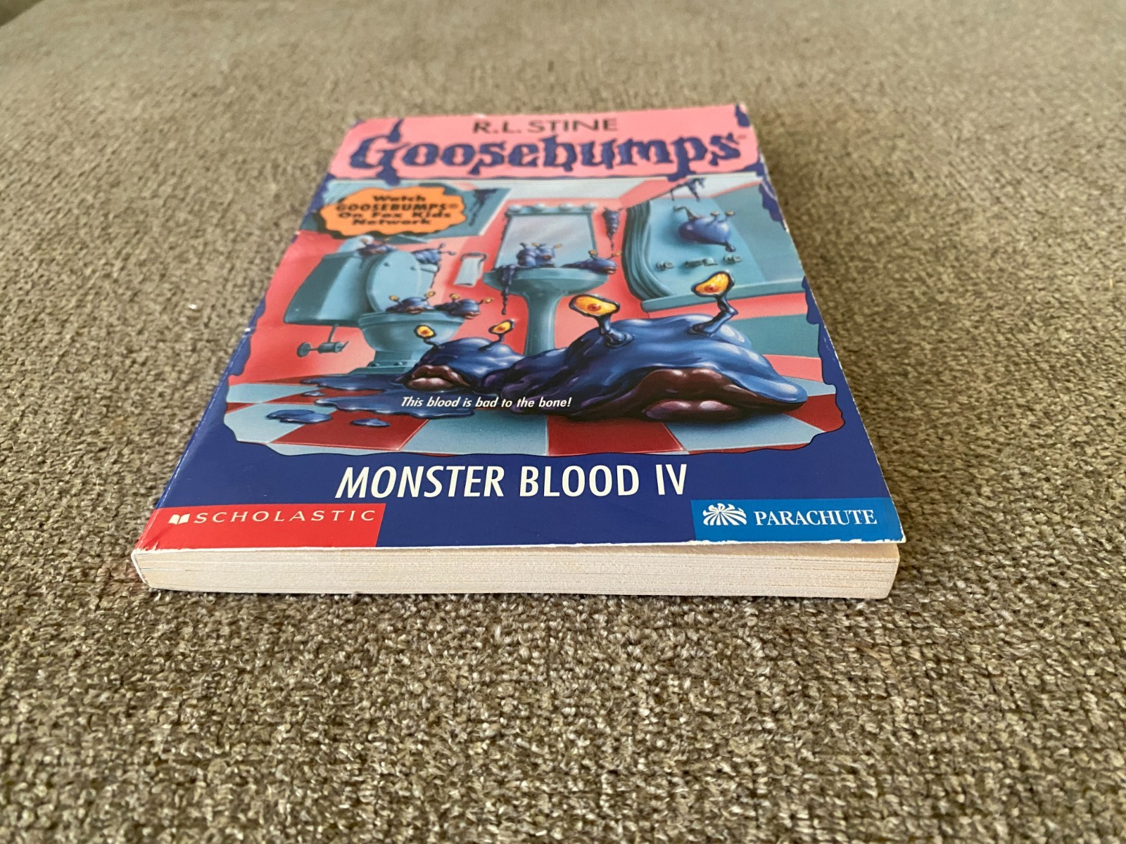 VG/LN 1st print Goosebumps #62 Monster Blood IV 4 w/Collectors Club card ~ Stine
