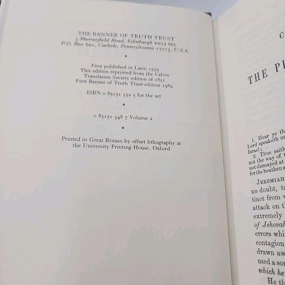 Commentary on Jeremiah and Lamentations – Geneva Banner of Truth Volumes 1,2,3,4