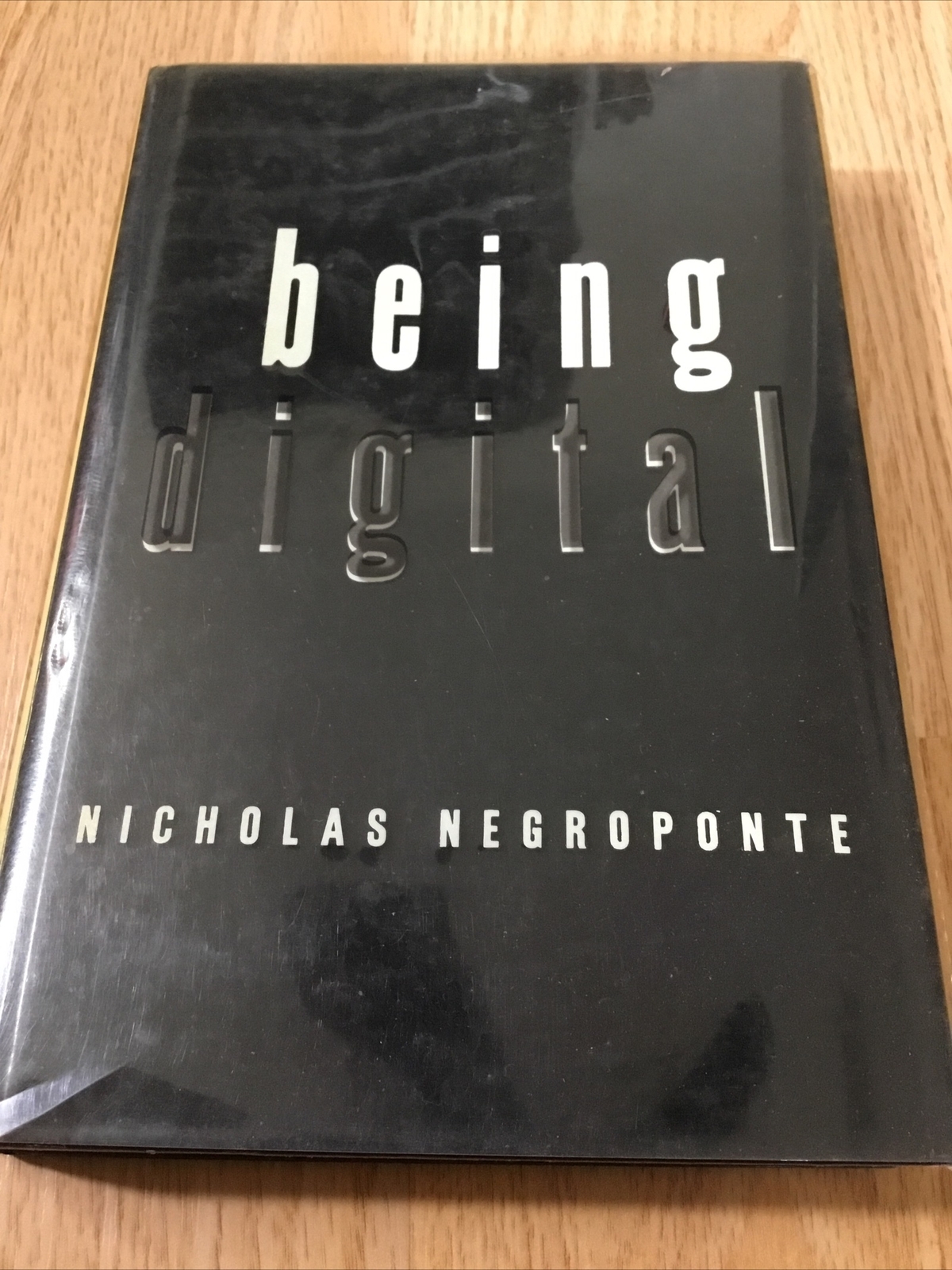 Being Digital by Nicholas Negroponte 1995 Hardcover Tough Plastic Sleeve