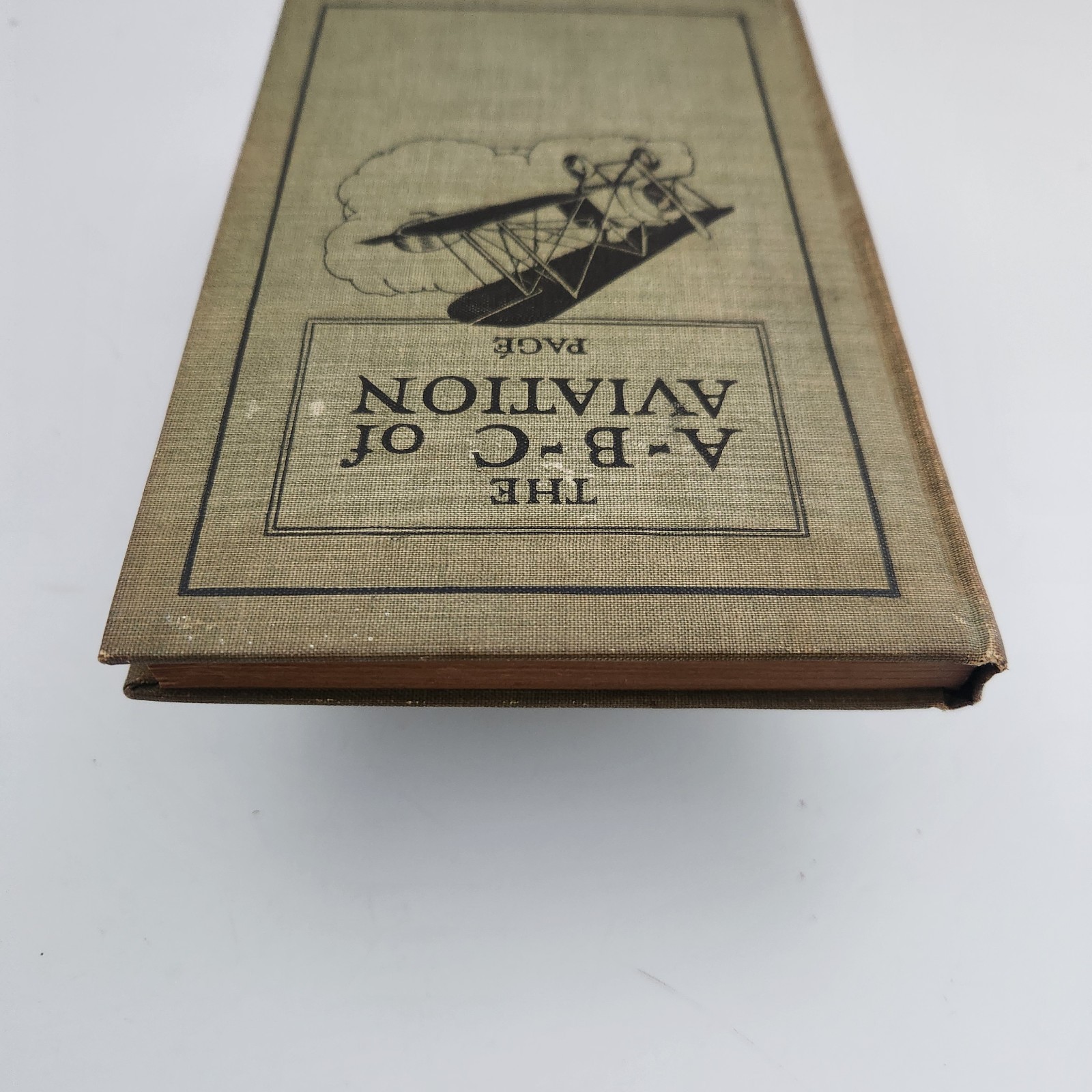 ABC of Aviation 1919 Antique Aircraft Flight Biplane Manual Page First Edition
