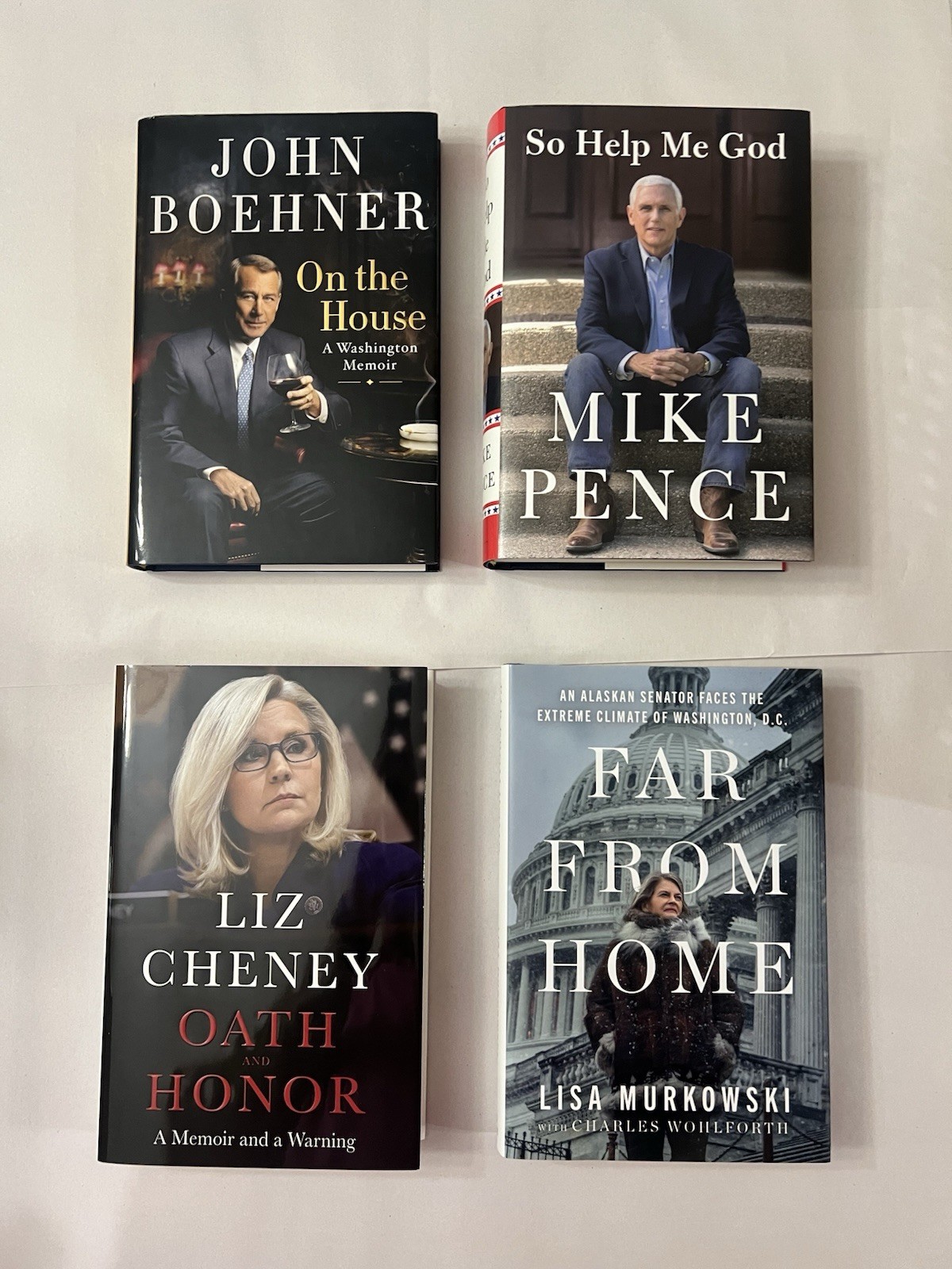 Hardcover Biography Politics ~ Liz Cheney, Mike Pence, Lisa Murkowski, & MORE