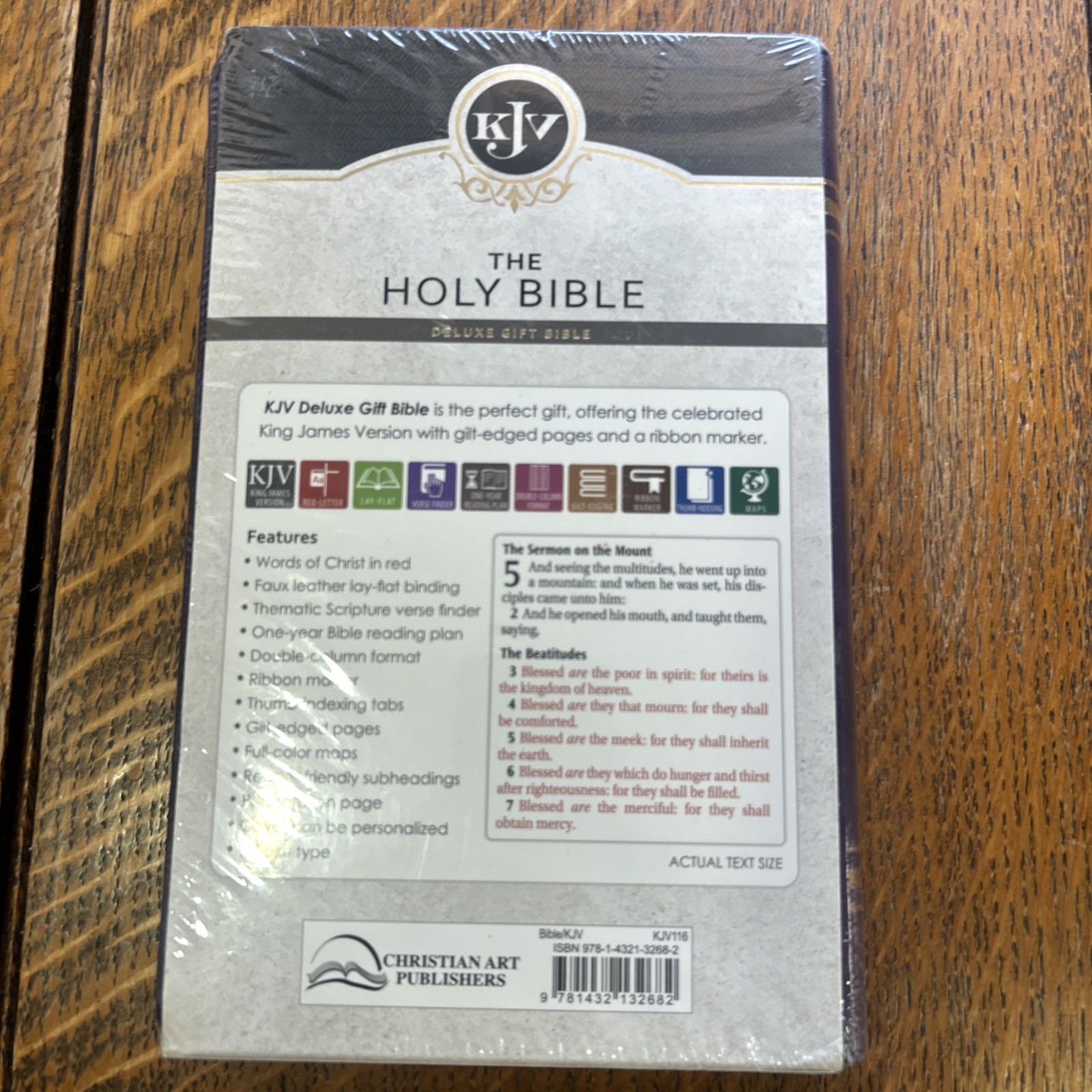 Purple KJV Gift Edition Bible Purple (Leather / Fine Binding) New