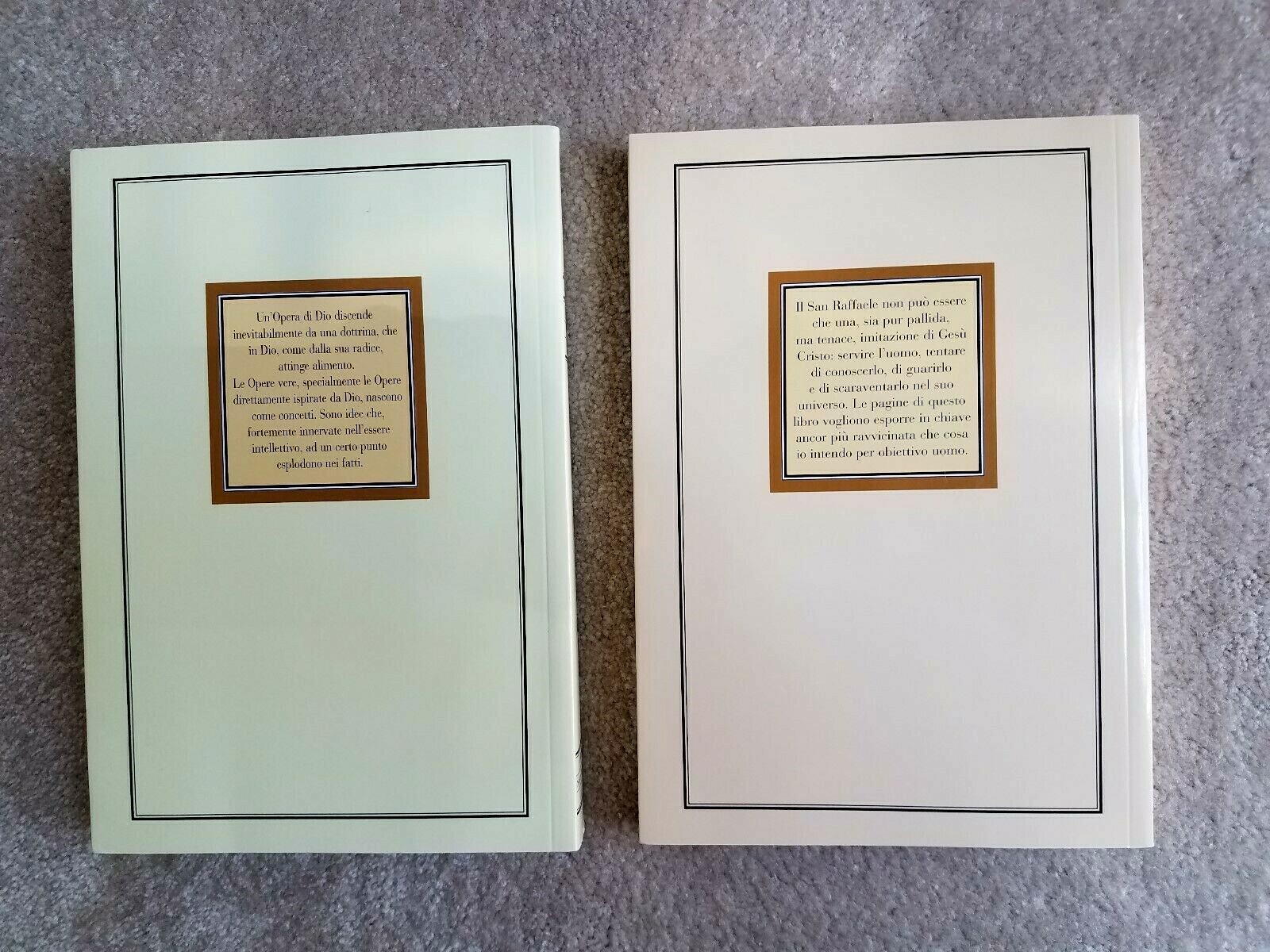La Fede Si Fa Opera & Che Cosa E L’Uomo 2 Paperbacks by Luigi Maria Verze’-