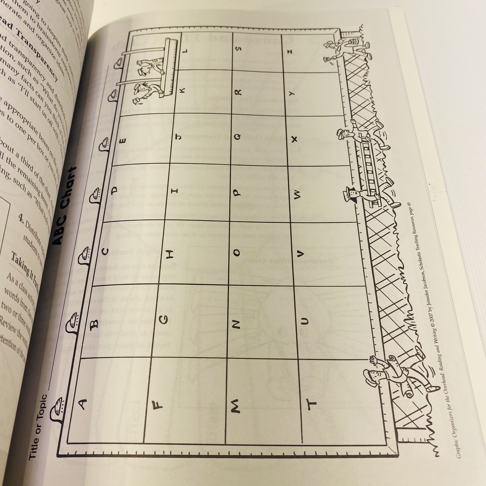GRAPHIC ORGANIZERS FOR THE OVERHEAD: READING AND WRITING: By Jennifer Jacobson