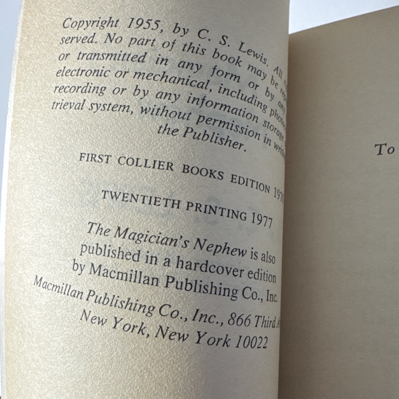 VINTAGE 1977 COMPLETE PB SET OF THE CHRONICLES OF NARNIA C.S. Lewis Collier