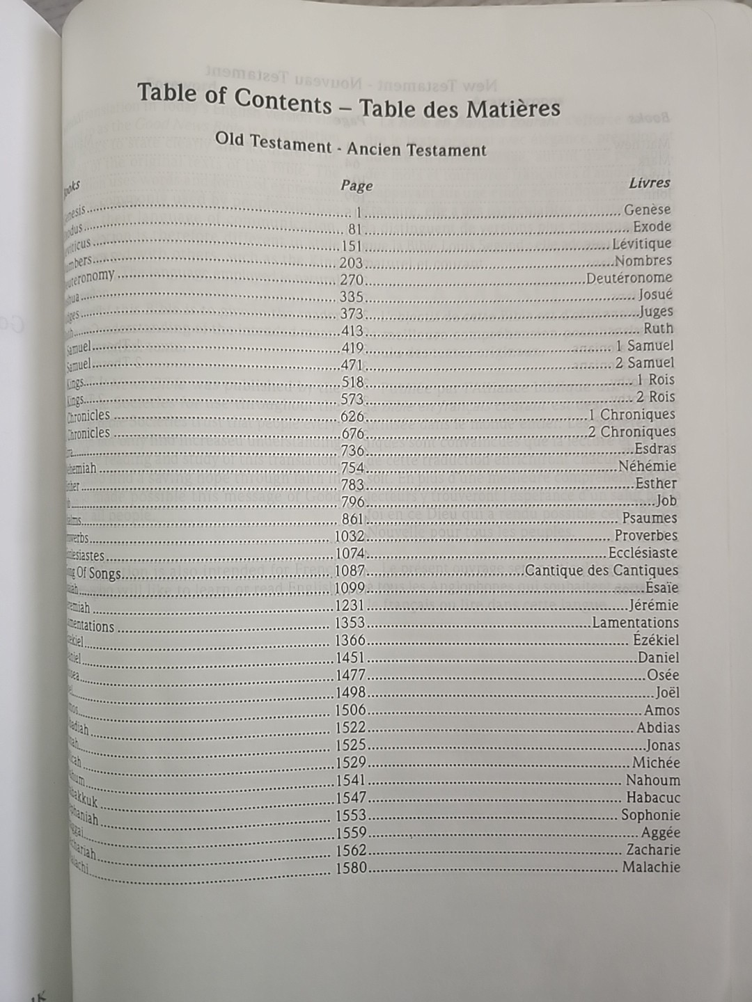 Bible Bilingual Edition, French/English Good News Translation Vinyl soft cover