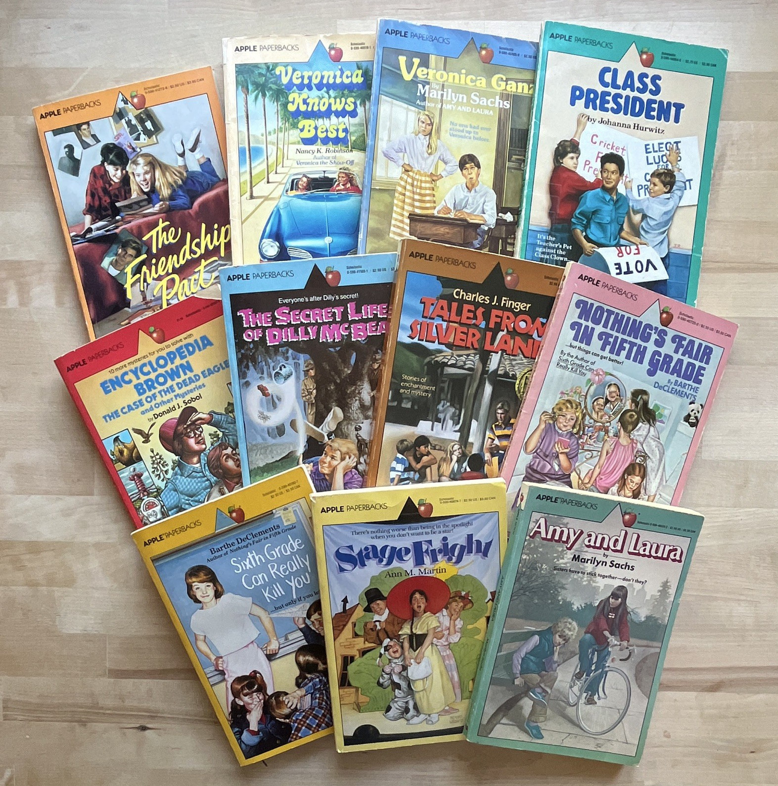 Lot of 11 VTG Apple Paperbacks Scholastic Chapter Books 60s, 70s 80s & 90s