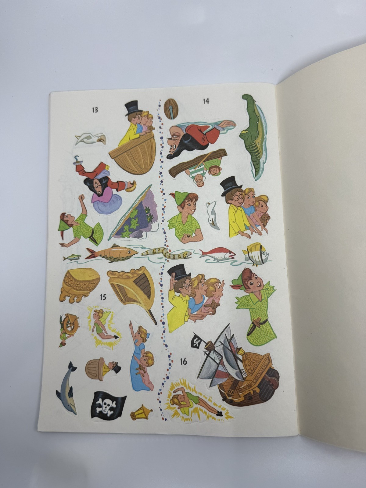 VTG Disney Peter Pan Sticker Fun Album – NEW 1989