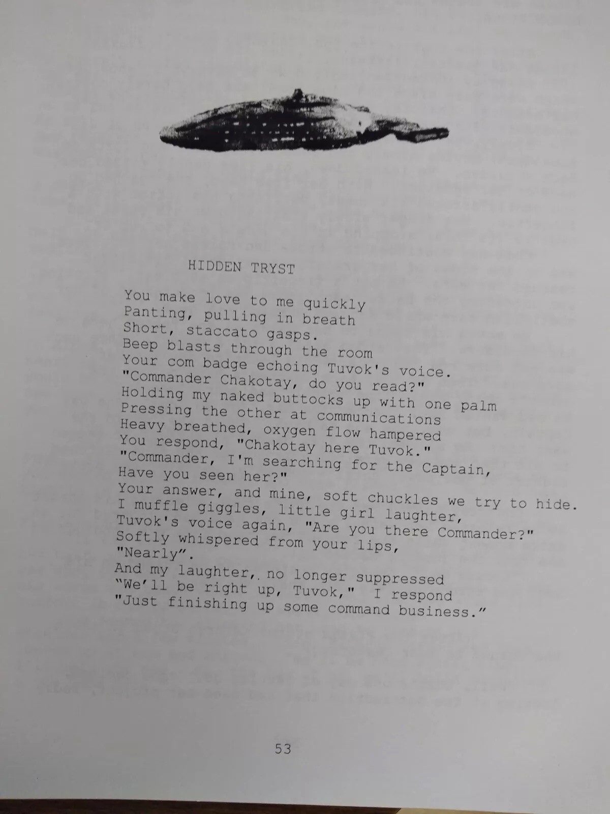 Star Crossed Voyagers 3 Star Trek Voyager Zine Fanzine 1994