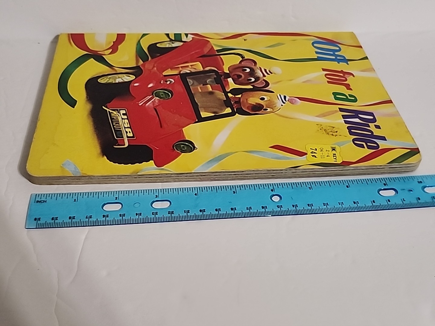 Vintage 1973 Froebel-Kan OFF FOR A RIDE 1st Edition Board Book Toys