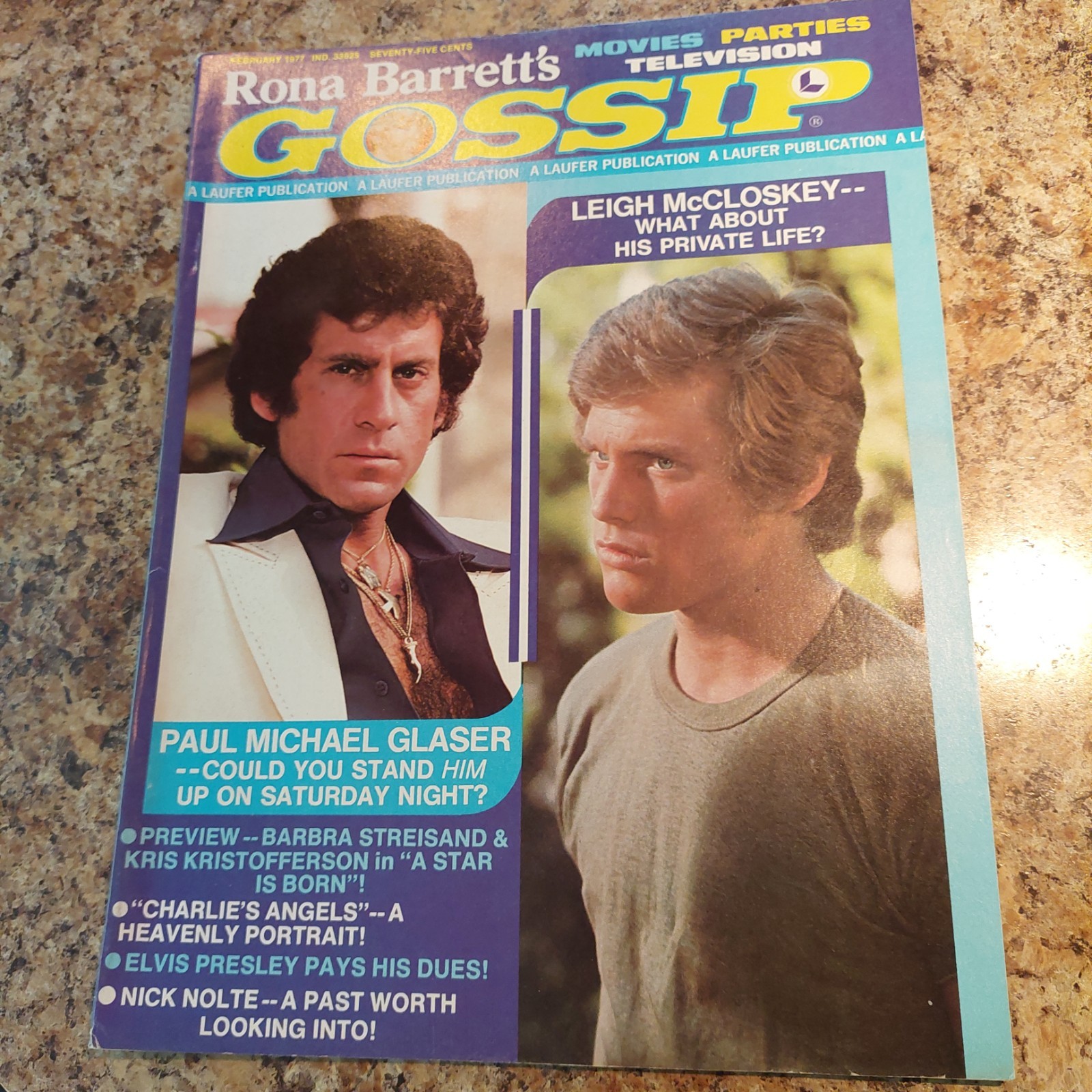Rona Barrett’s Gossip Magazine Feb 1977 Paul Michael Glaser, Leigh McCloskey