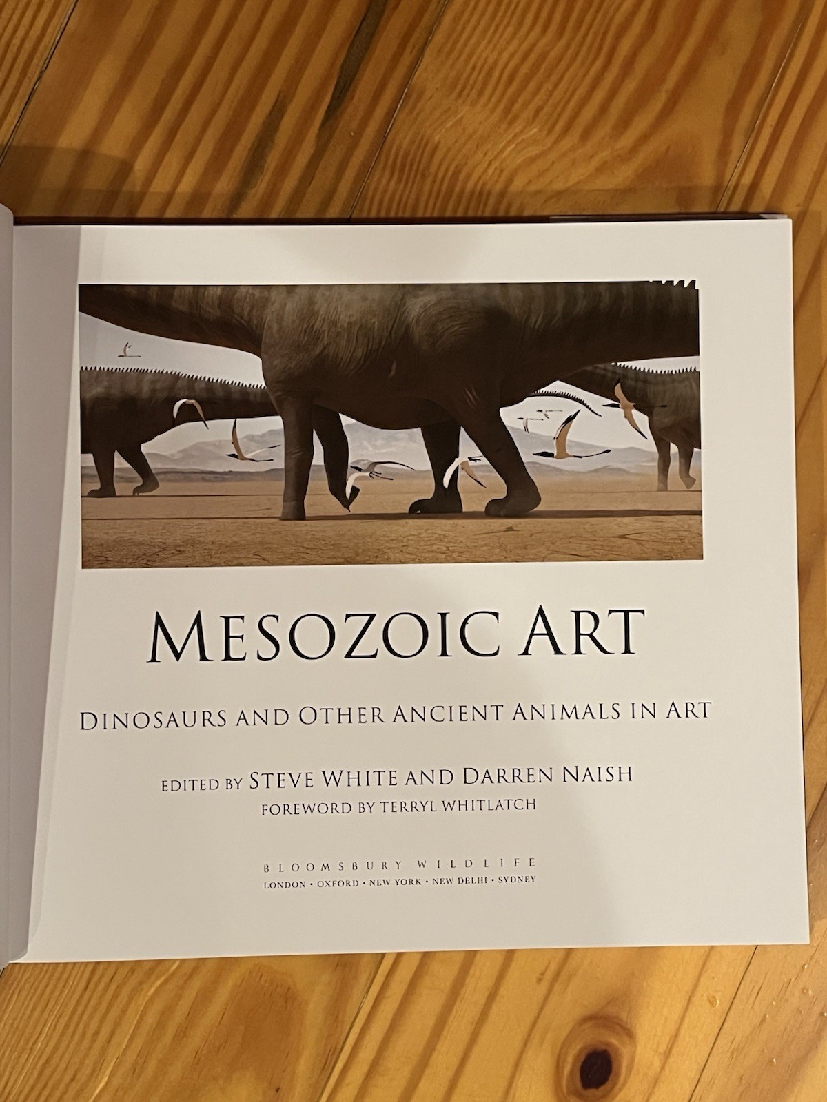 Mesozoic Art Dinosaurs and Other Ancient Animals In Art Hardcover Steve White