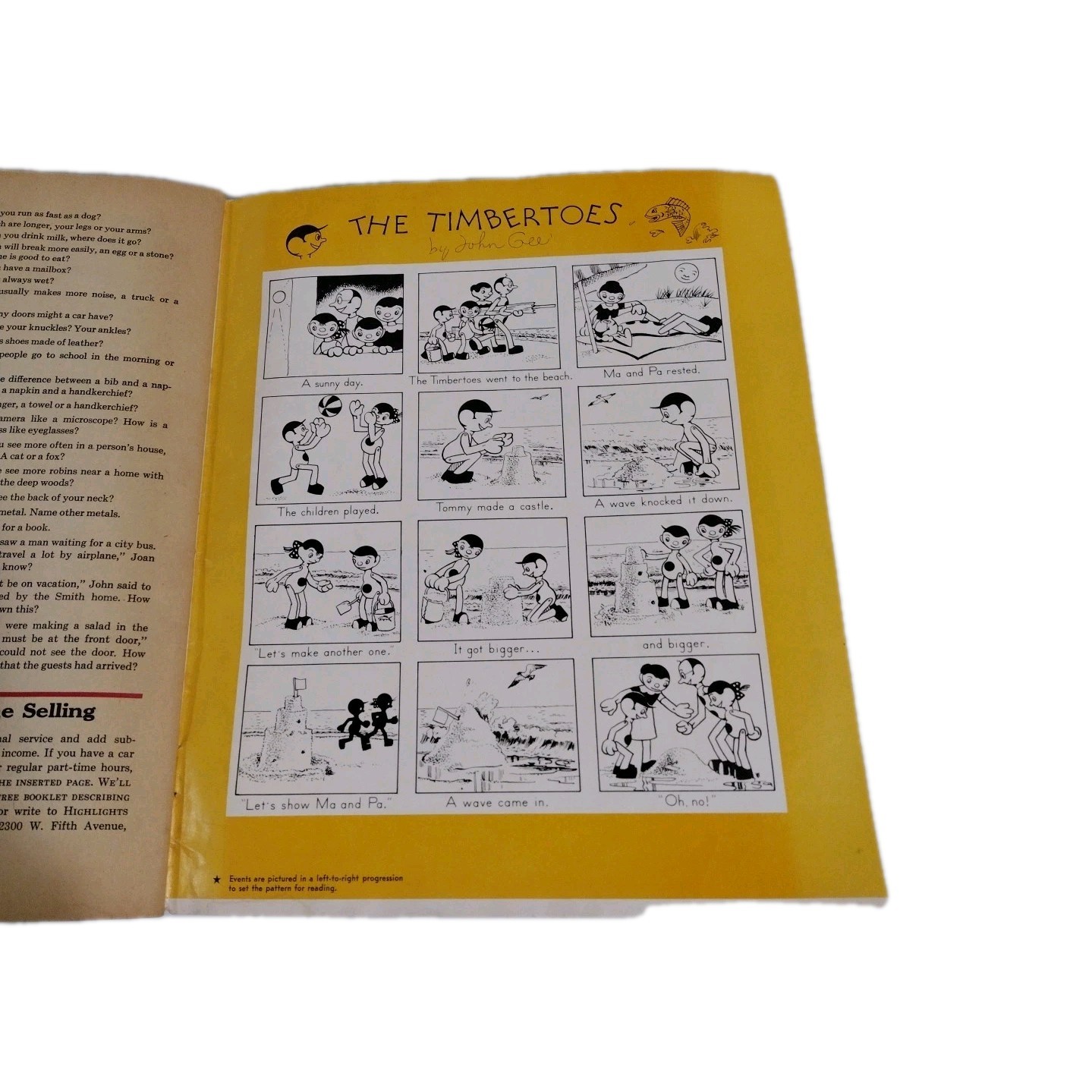 Highlights for Children Monthly Book 1978 Learning Reading Puzzle Fun Activities