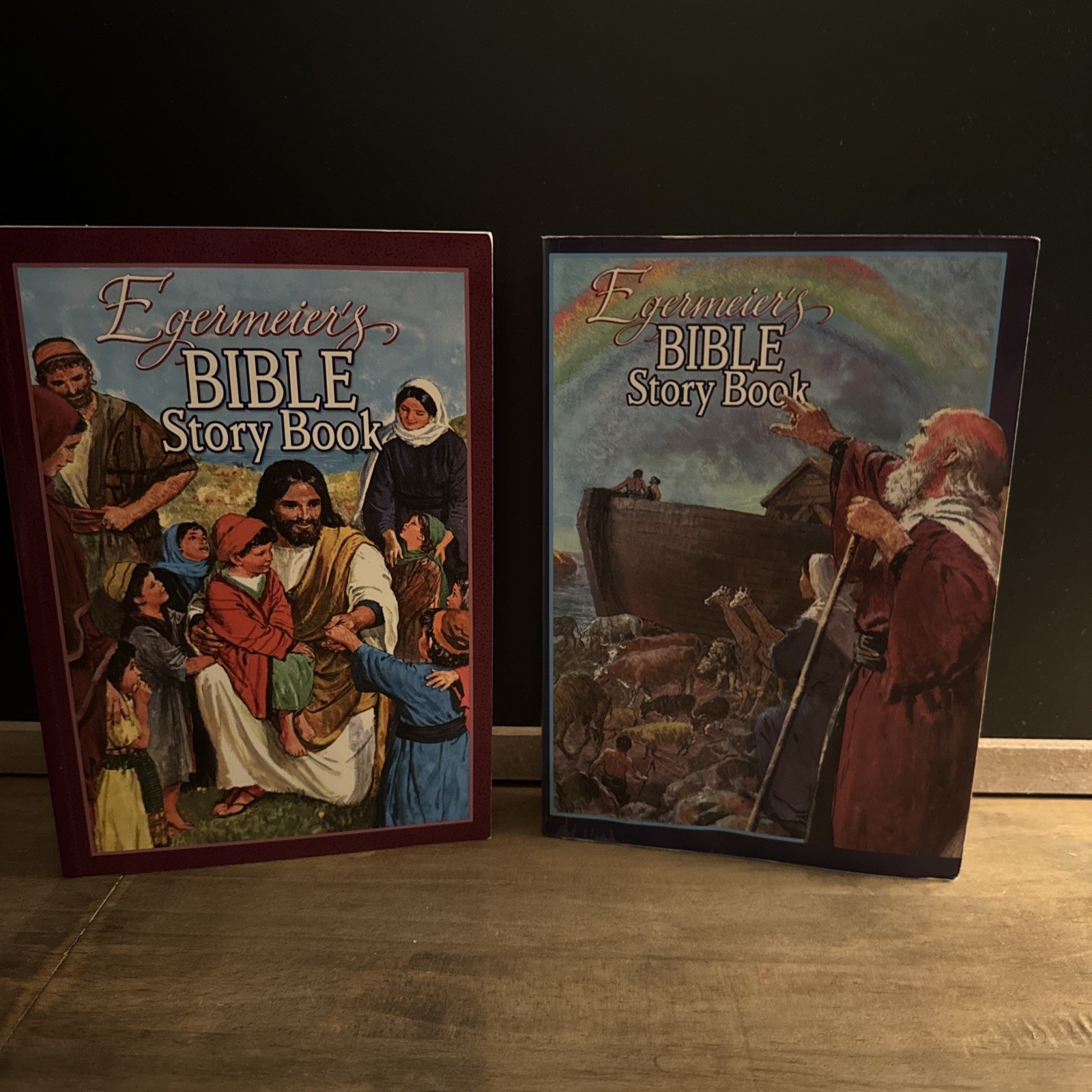 Set Of 2 Egermeier’s Bible Story Book – Paperback By Elsie Egermeier – VERY GOOD