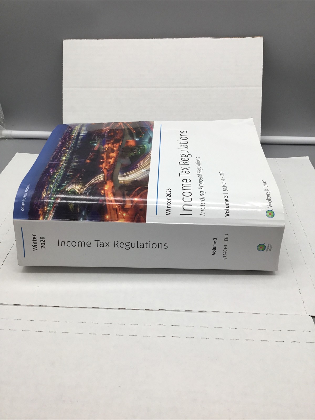 Wolters Kluwer Income Tax Regulations Winter 2026 Vol 3 PBBook VERY GOOD, Unused