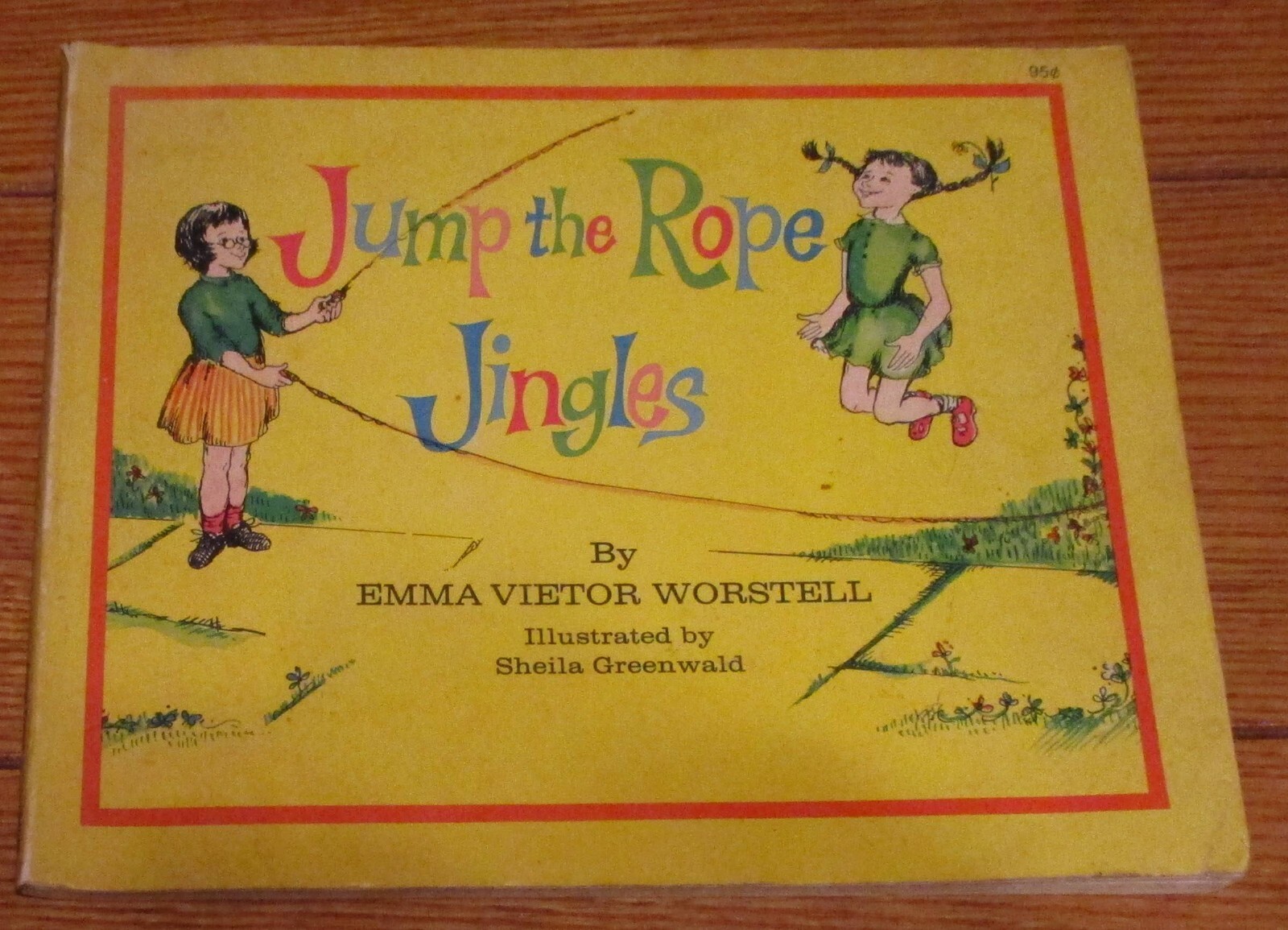 1972 Jump the Rope Jingles by Emma Vietor Worstell Softcover Book 44 Pages