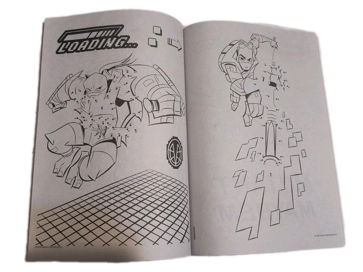 Rise of the Teenage Mutant Ninja Turtles Team Players Dot to Dot Coloring Book