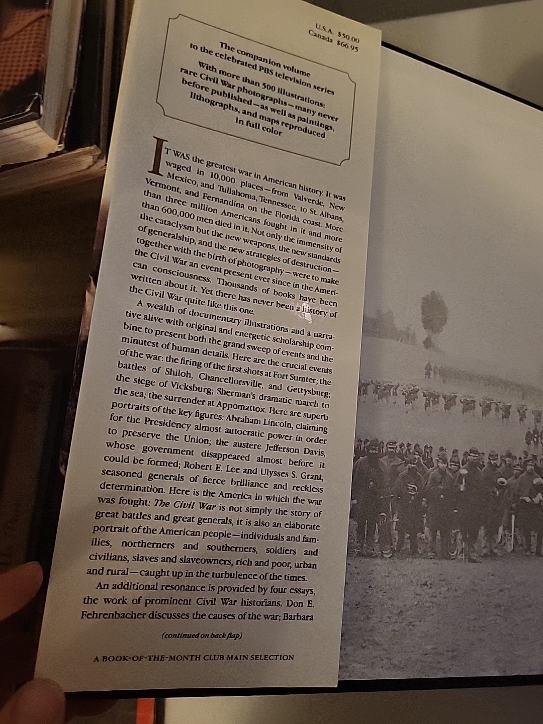 THE CIVIL WAR: By Geoffrey C. Ward With Ric Burns & Ken Burns HC Free Shipping