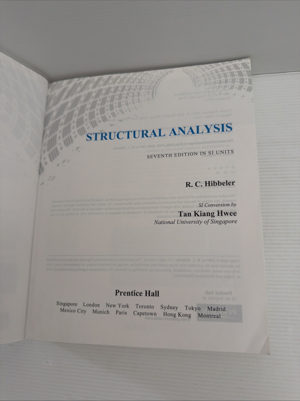 STRUCTURAL ANALYSIS r. C. Hibbeler seventh edition