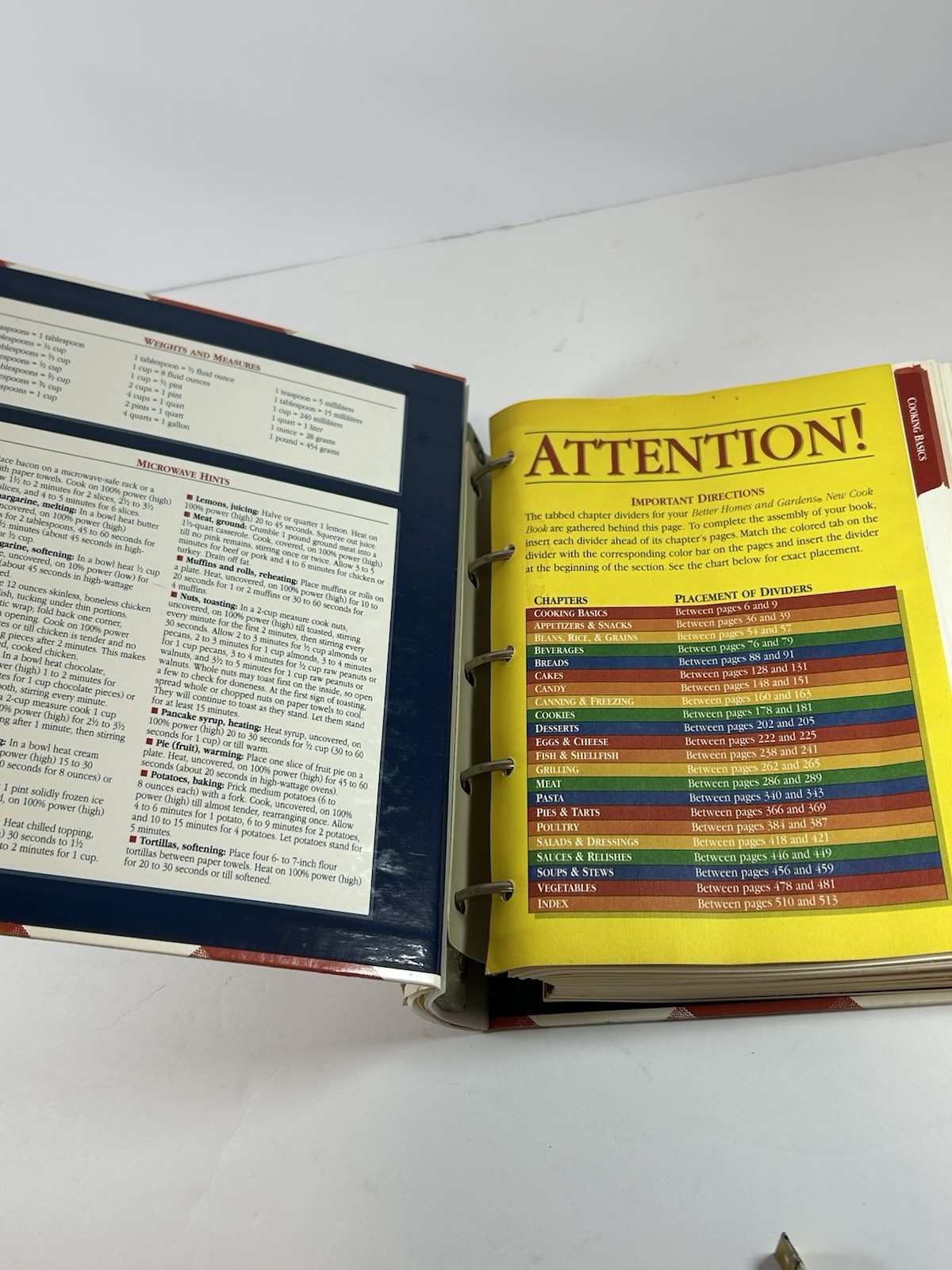 BETTER HOME AND GARDENS NEW COOK BOOK 1996 11th EDITION 5-RING BINDER
