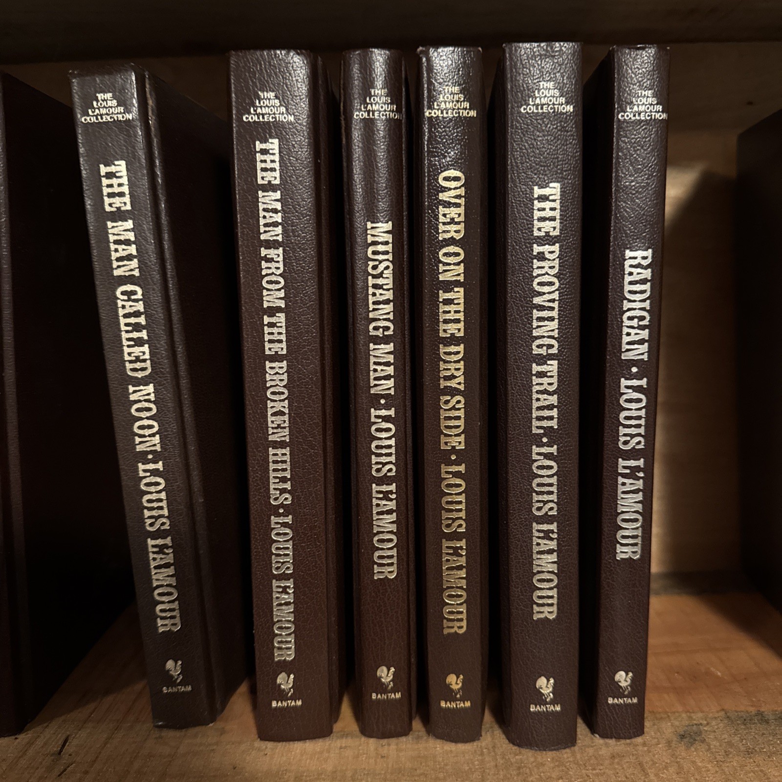 Louis L’Amour Bantam 78 Leatherette Western Novels Short Stories Will Separate