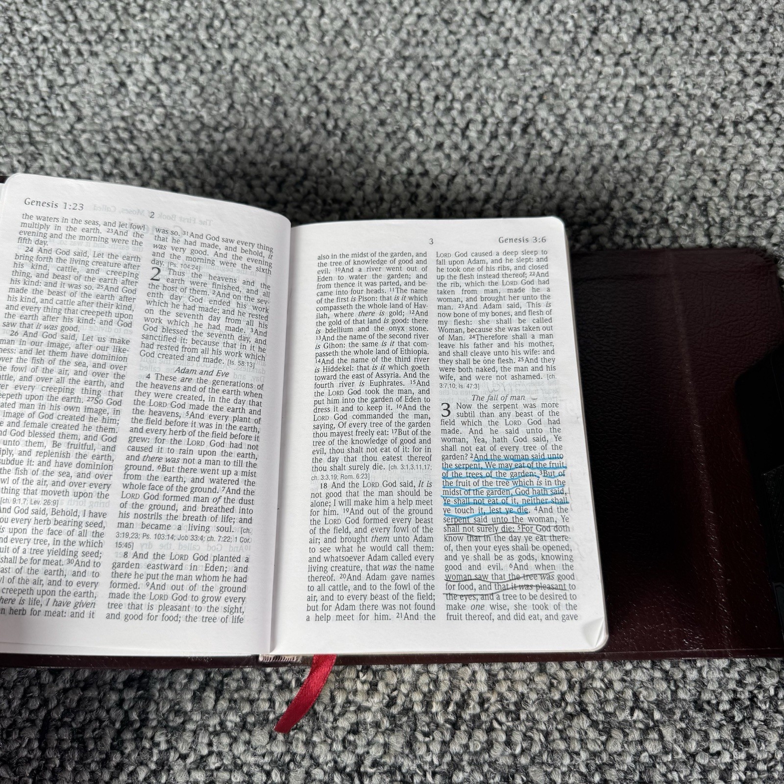 KJV Holy Bible Hendrickson Reference Edition Burgundy Bonded Leather Magnetic