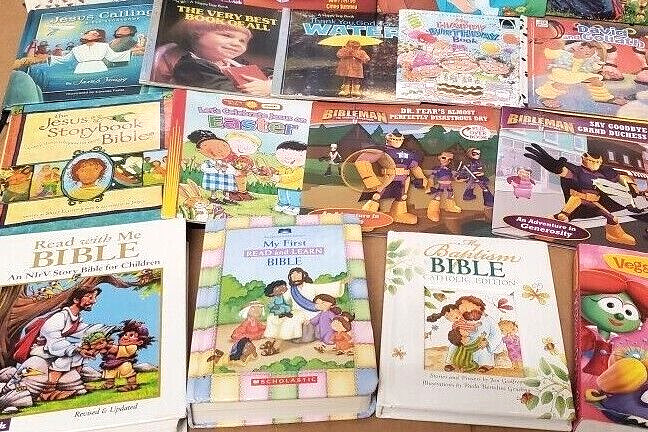 Lot 8 Christian Child Prayer Bible Jesus Story or Board Book Religion RANDOM MIX