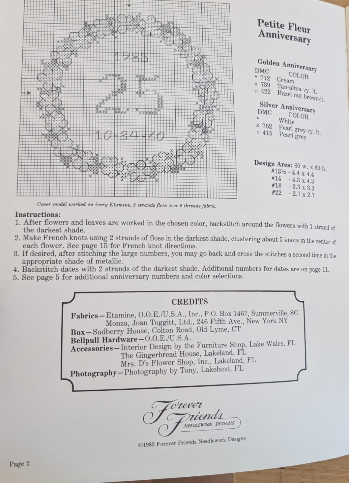 Love & Bloom by Forever Friends Needlework Designs Booklet 1982