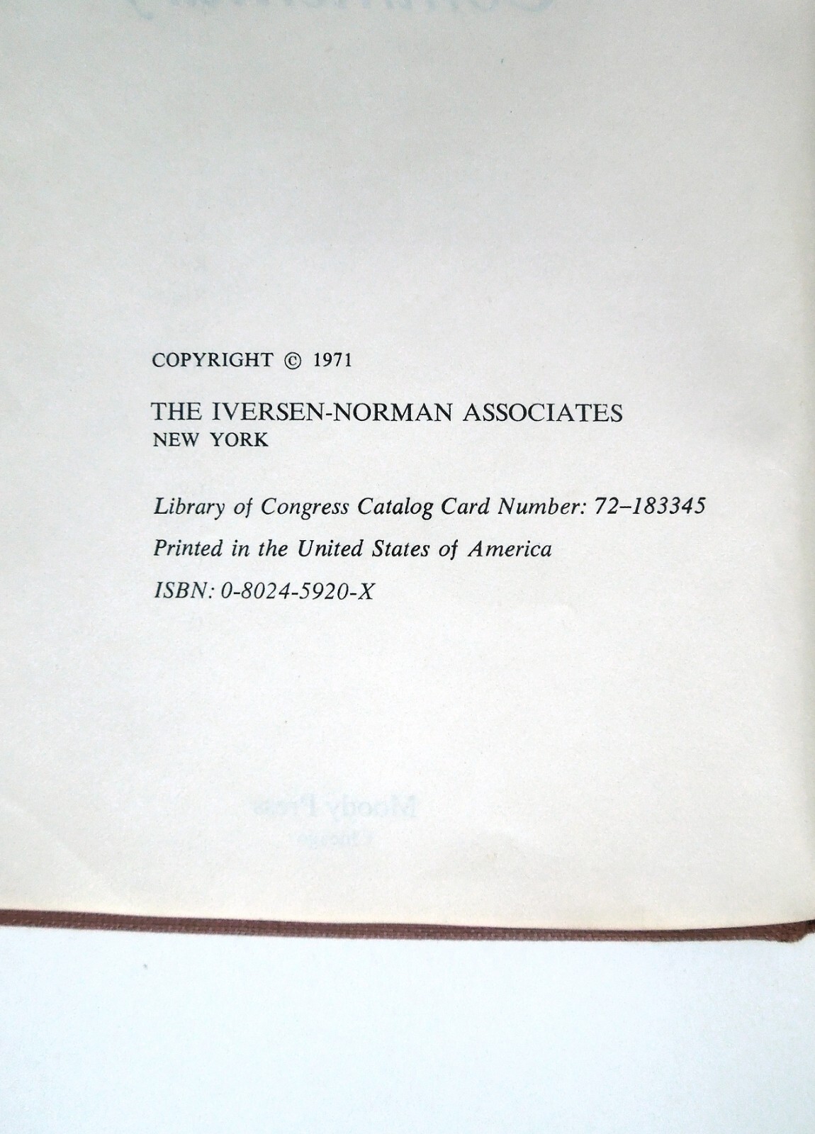 The New Testament and Wycliffe Bible Commentary – 1973 hc, Moody Press