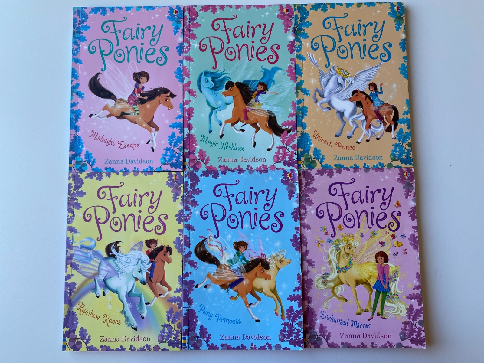 FAIRY PONIES LOT 6~Zanna Davidson~USBORNE~Mirror~Races~Princess~Escape~Prince~