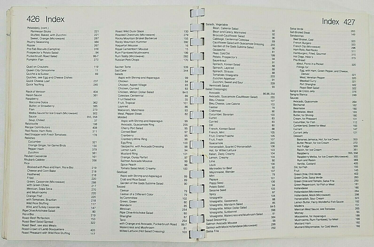 Vintage Colorado Cache Cookbook 430 pages Junior League Denver Recipes Spiral