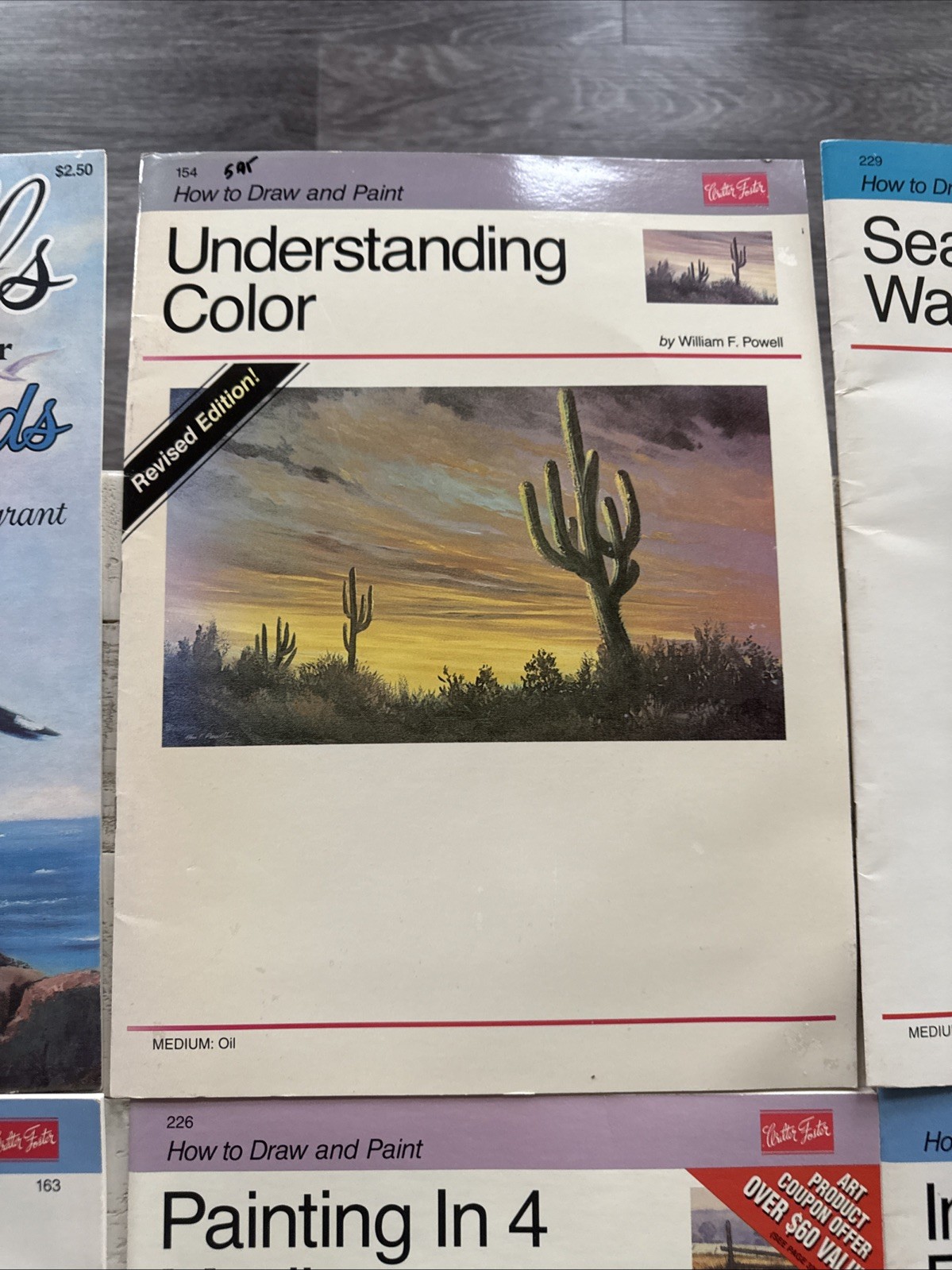 Lot of 10 Walter T Foster Art Books Painting Watercolor Oil Flowers Seascapes