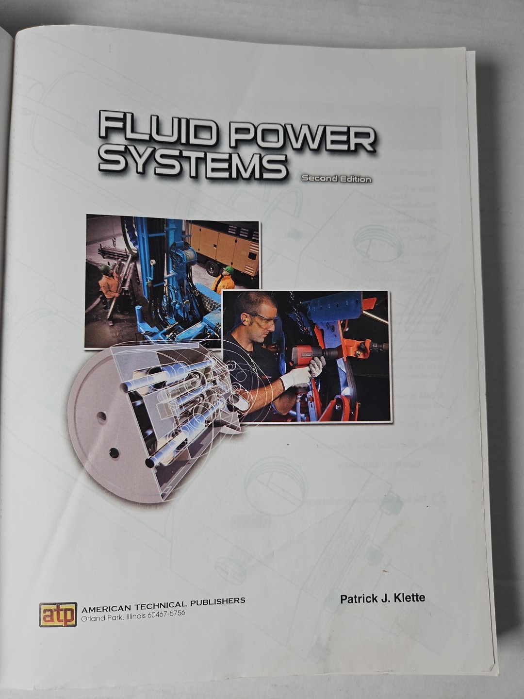 Fluid Power Systems Paperback By Patrick Klette Second Edition EUC