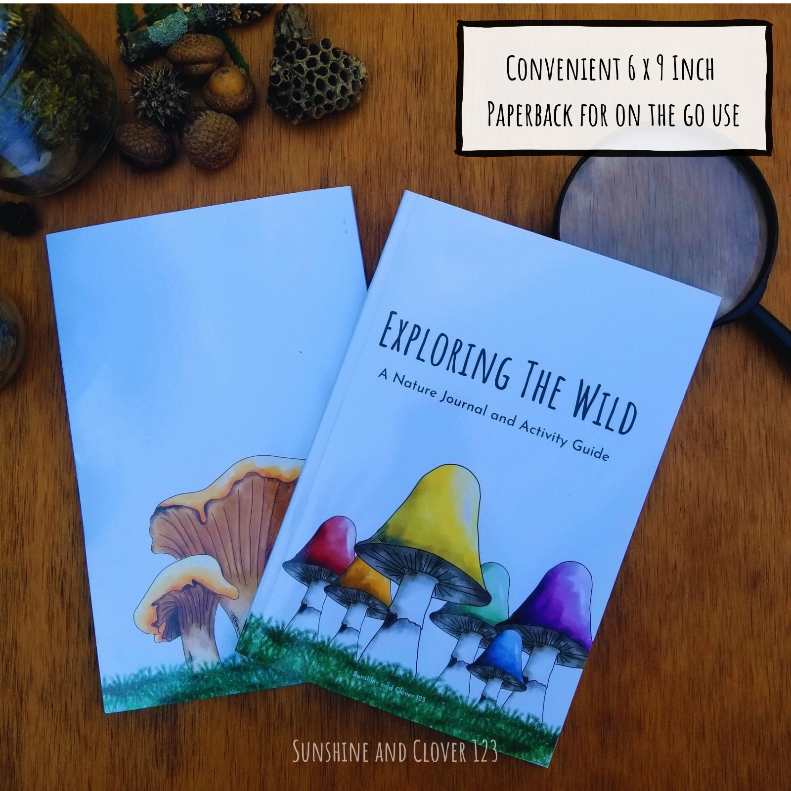 Nature Journal Exploring the Wild Kids Prompted Outdoor Observation Notebook B&W