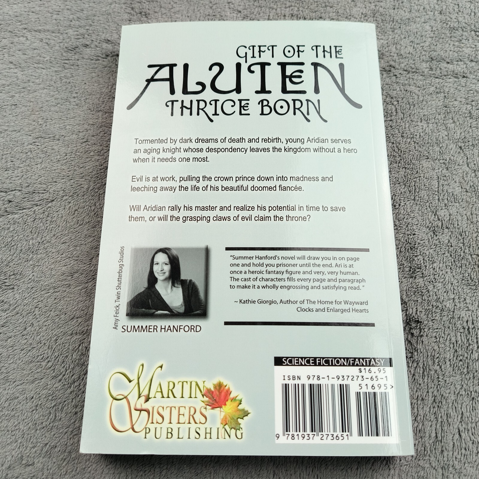 Gift Of The Aluien Thrice Born By Summer Hanford With Bookmark Signed To Summer