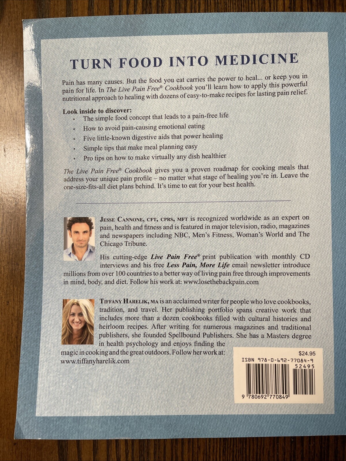 The Live Pain Free Cookbook 40 simple Recipes to Eliminate Pain & Promote …:VG